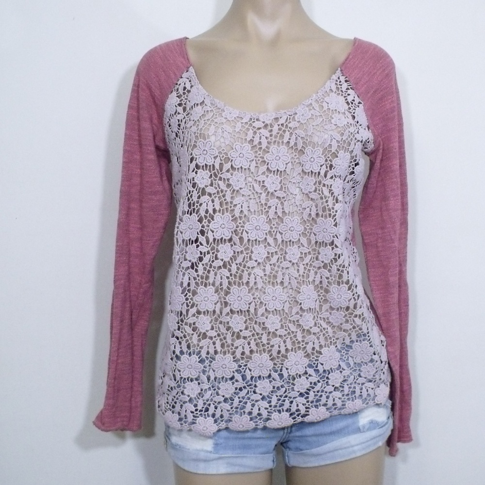 Free People Crochet Front Top